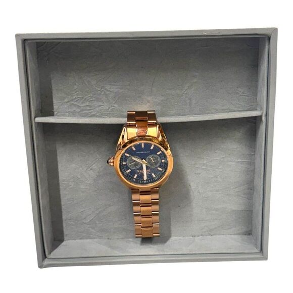 Invicta Poseidon 100M Limited Edition 14711 Rose Gold Watch Blue Dial Chronograp - Picture 2 of 10